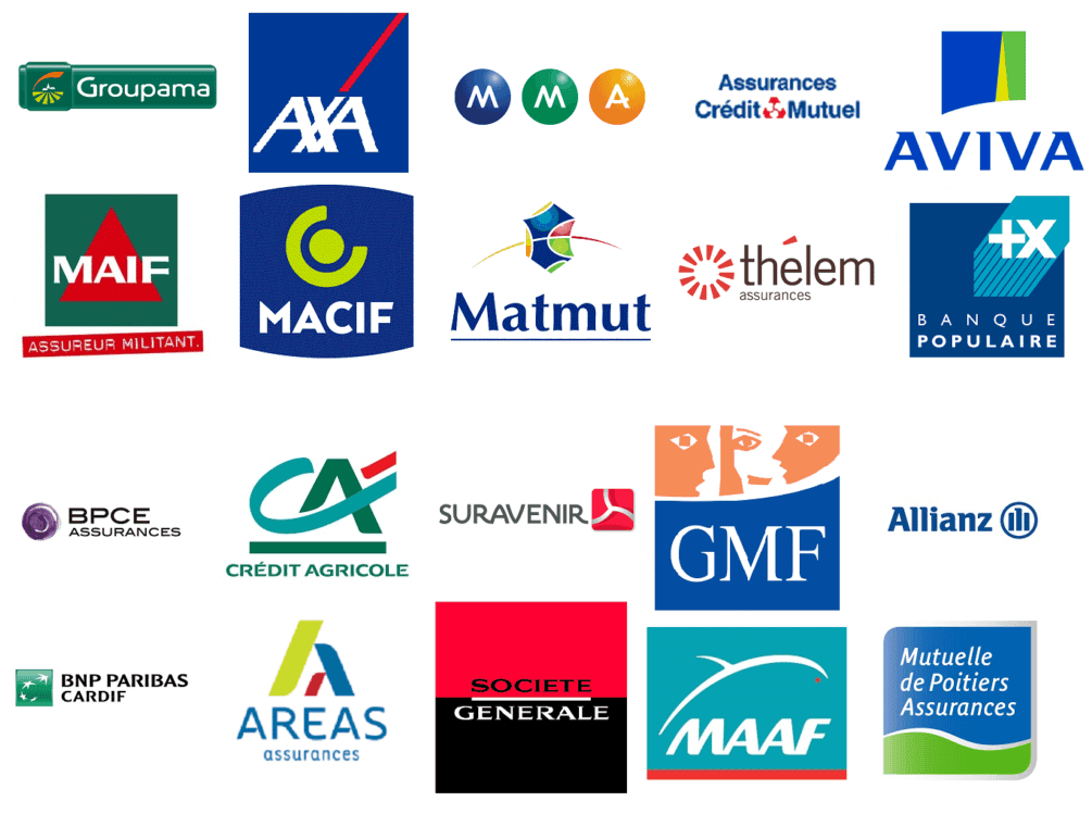 Logos des partenaires assurances - Plombier agrée